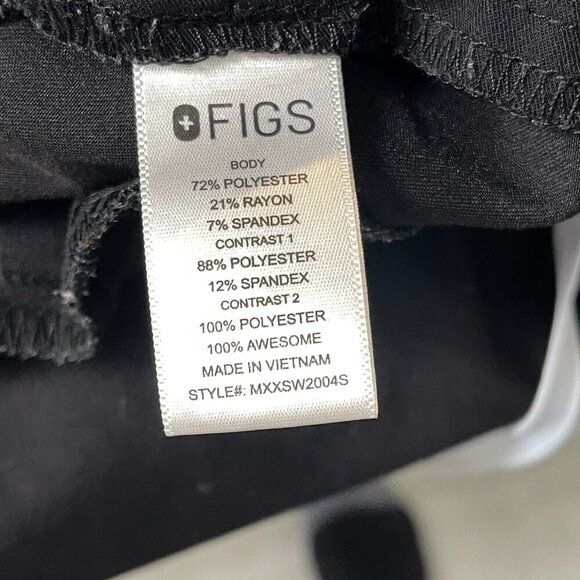 Figs Jogger Scrub Pants Women's L/S Black Nurse Doctor Work Utility ER Hospital‎ - Picture 13 of 16